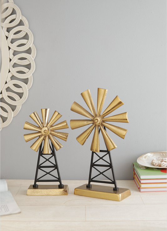 Windmill Decorative Accent Set of 2