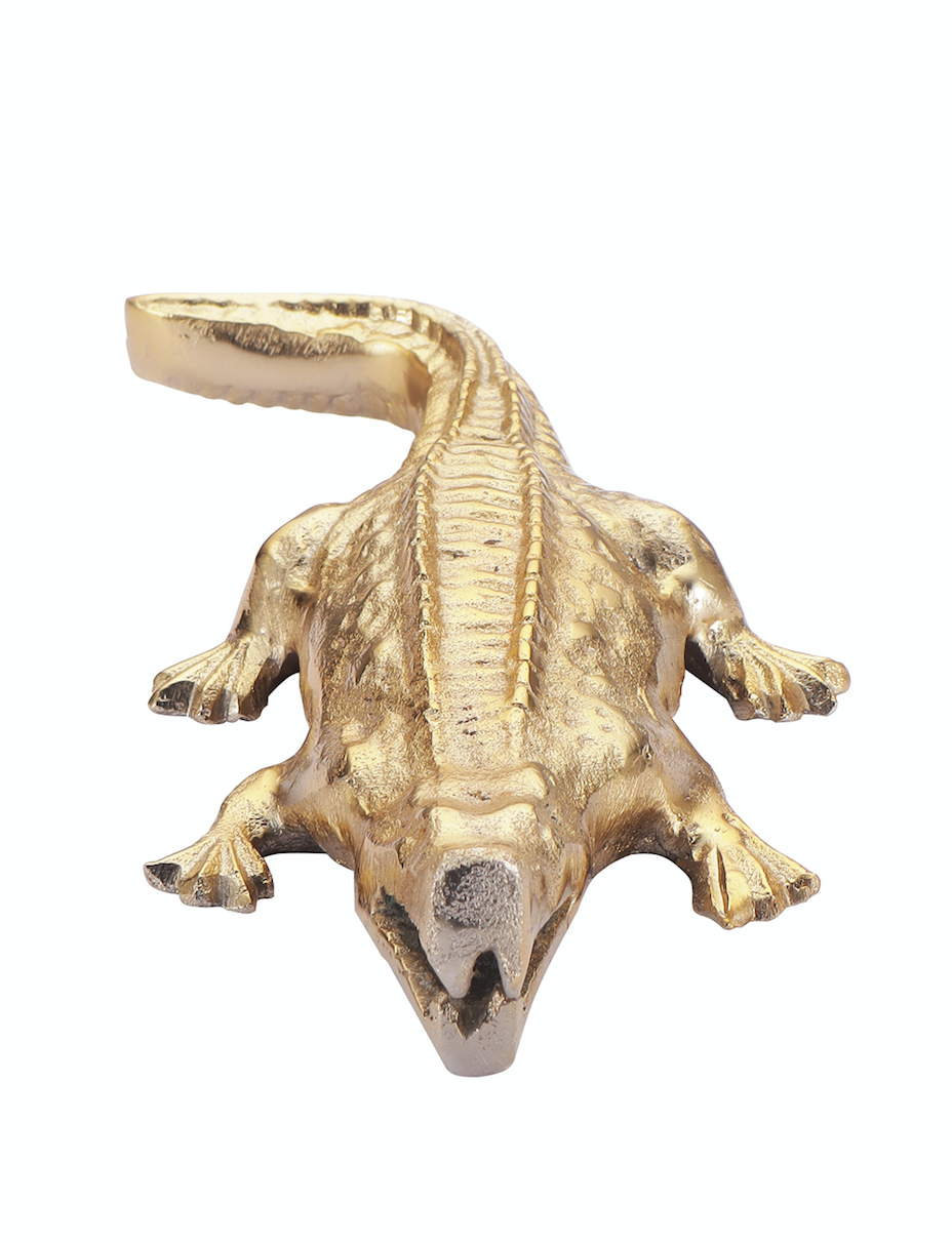 Alligator Decorative Gold Accent
