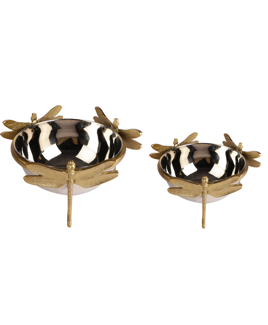 Azalea Dragonfly Decorative Bowl Set of 2