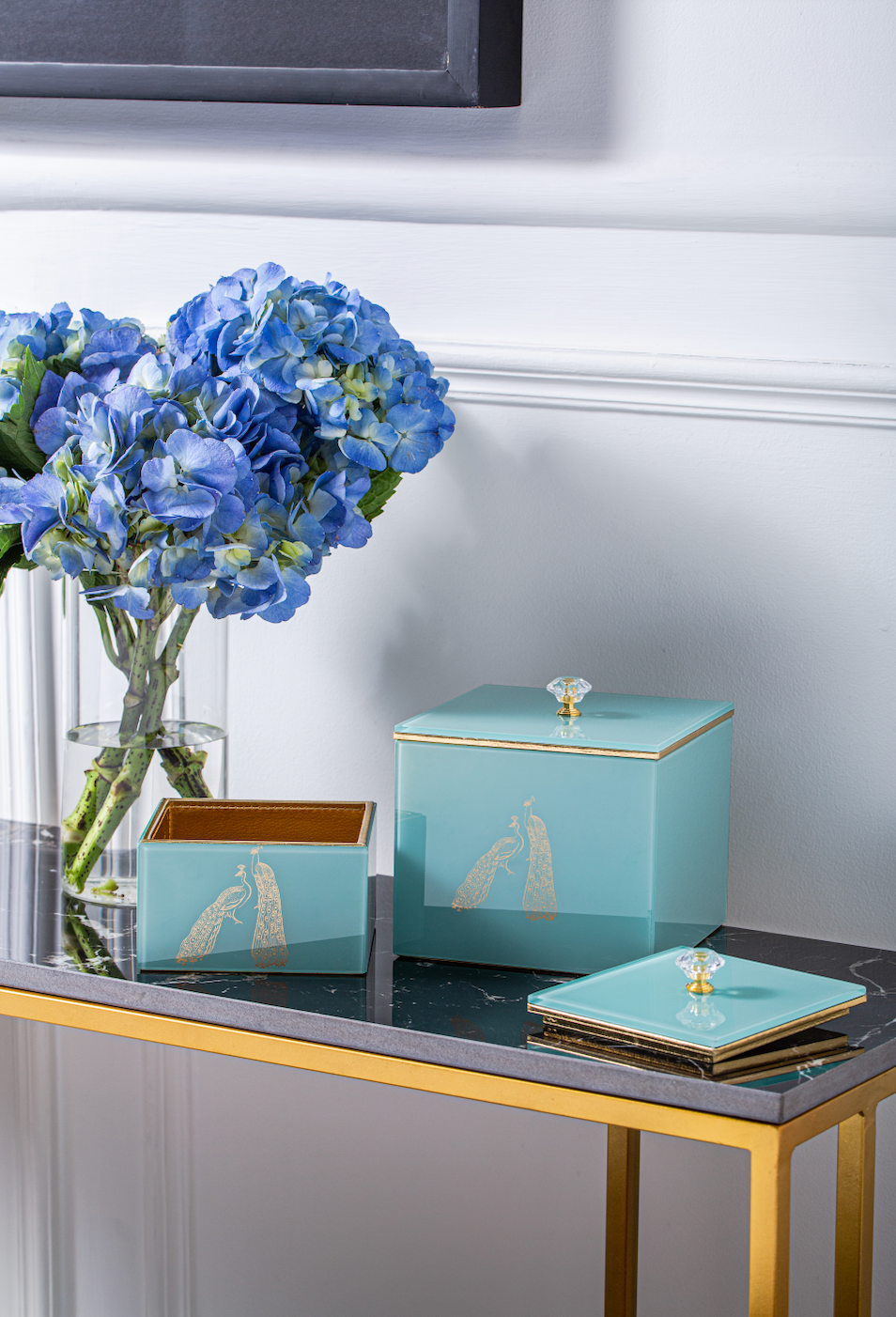 Bailey Peacock Decorative Square Jars Set of 2