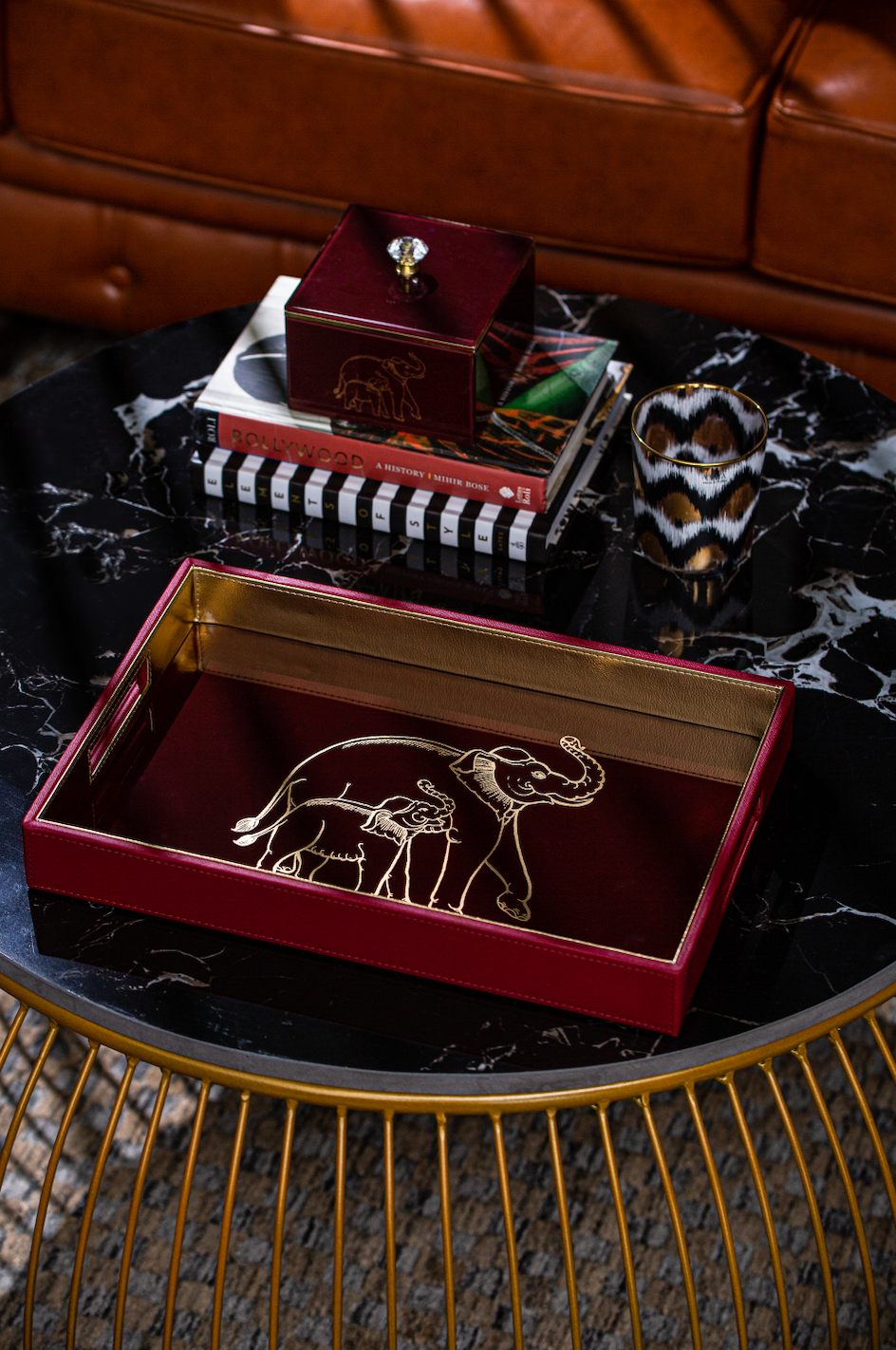 Clover Elephant Rectangle Tray