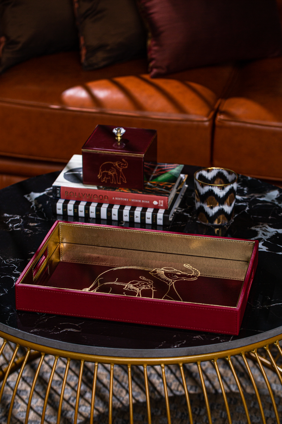 Clover Elephant Rectangle Tray
