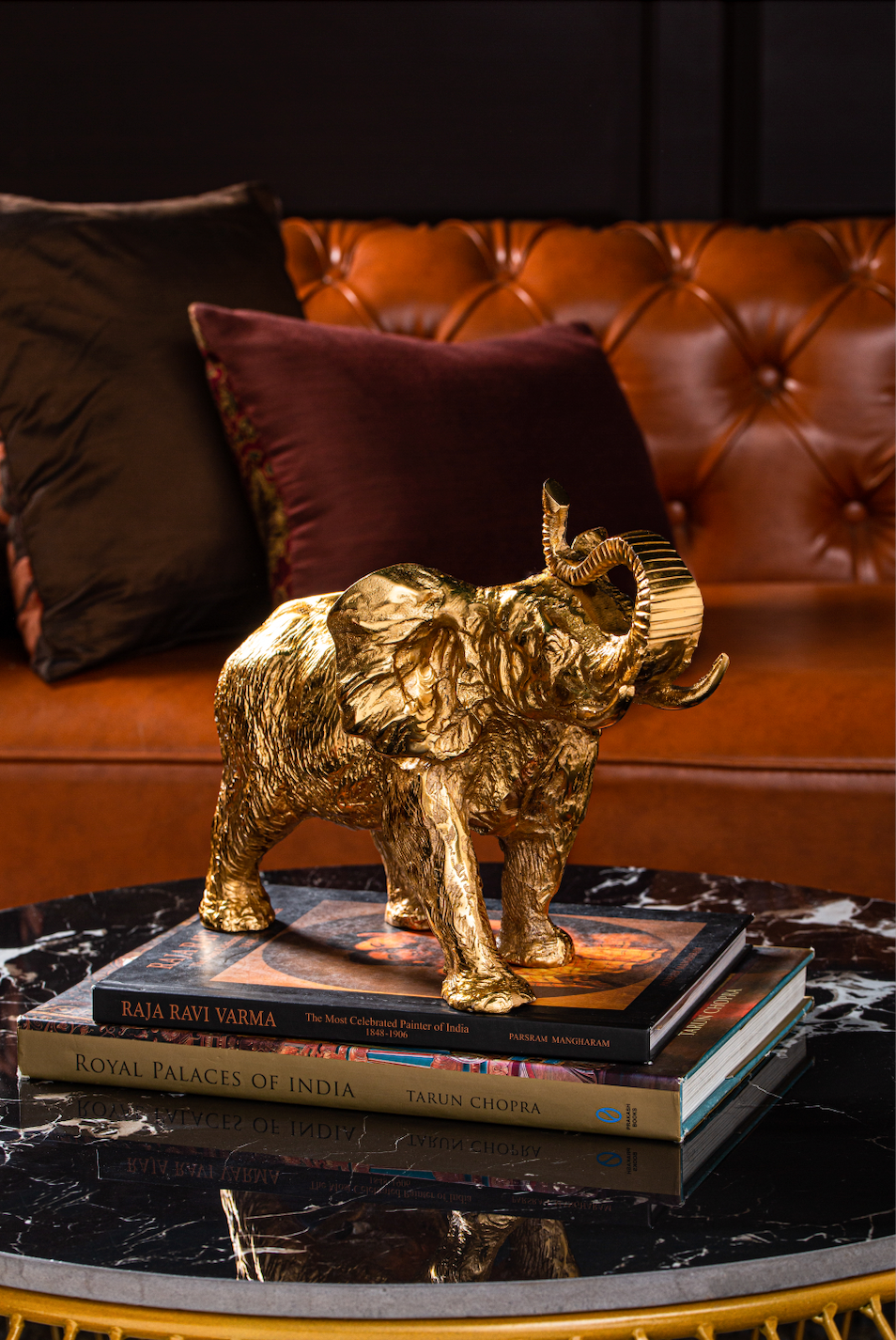 Clover Oversized Decorative Elephant Accent