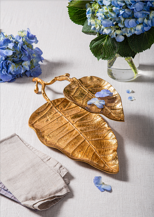 Elm Double Leaf Platter