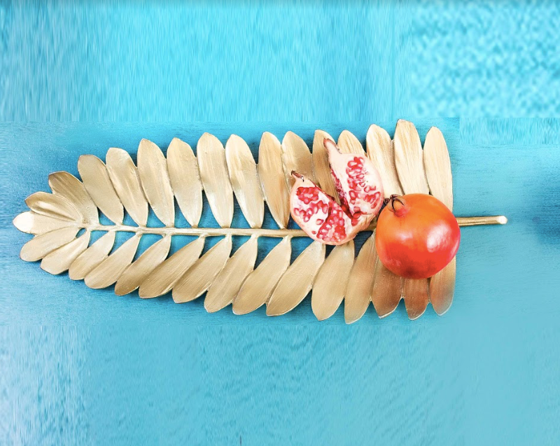 Decorative Gold Ash Leaf