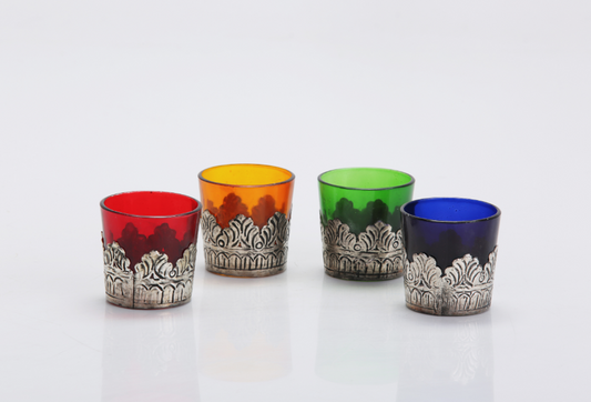 Araz Votives candle holder set of 4 for Home Decor with Gift Box