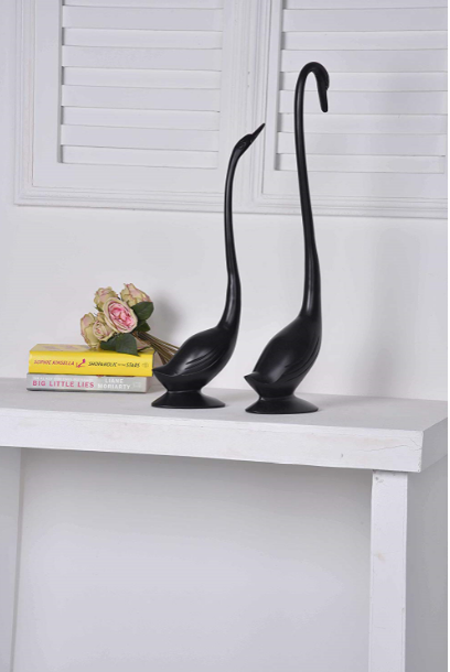 Black Daffy Swan set of 2