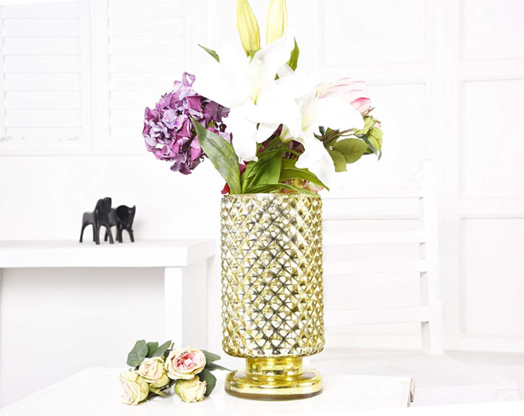 Mysore Gold Flower Vase