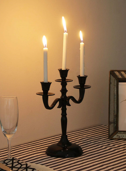 Noire 3 Lite candelabra