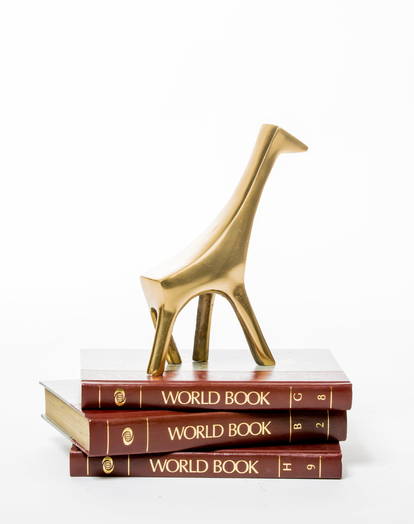 Geometric Giraffe Sculpture gold