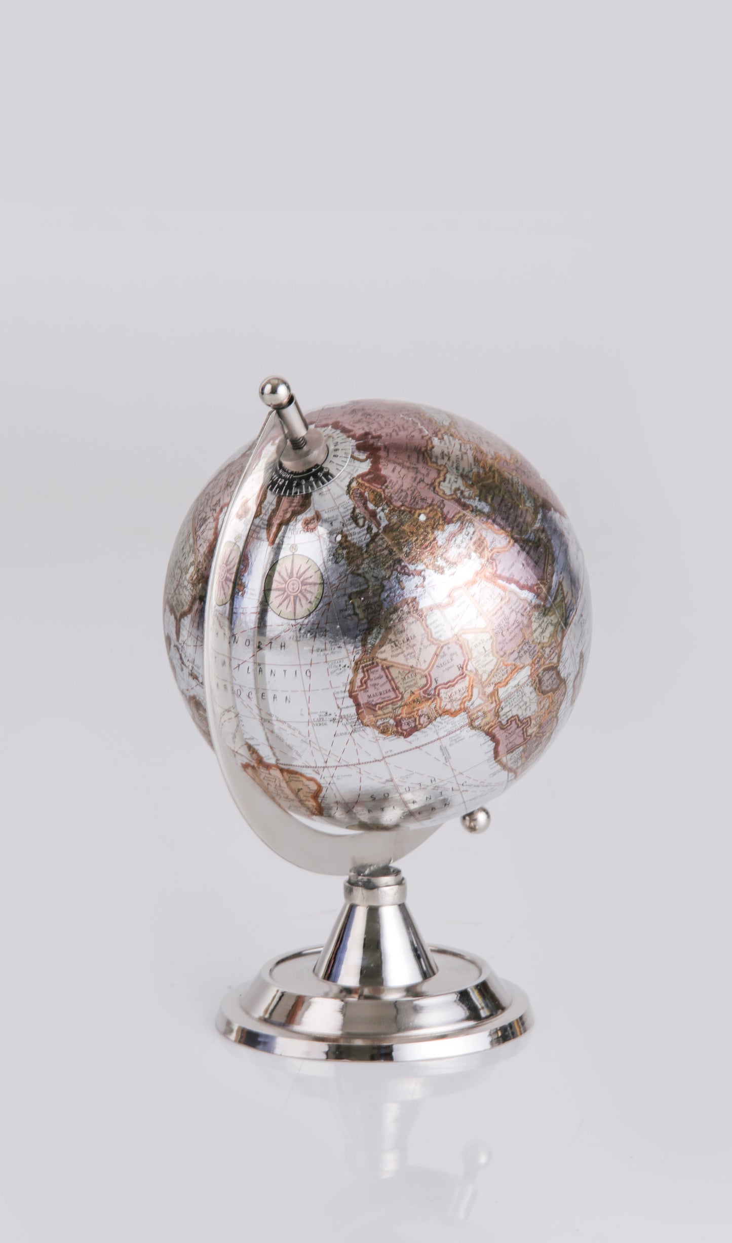 Drake Metallic Silver Globe