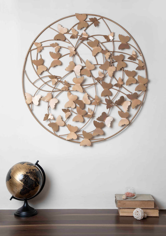 Julia Butterfly Matte Gold Wall Sculpture