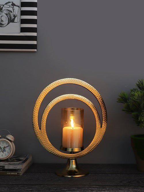 Aurus Gold Hammered Hurricane