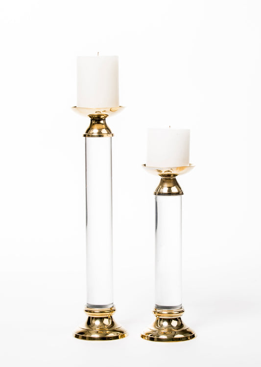 Araya Acrylic Candleholder set of 2