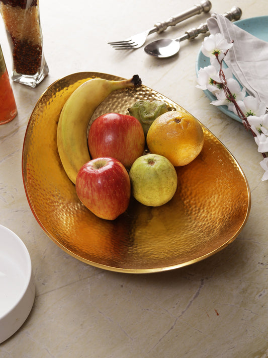 Troy Oval Gold Platter