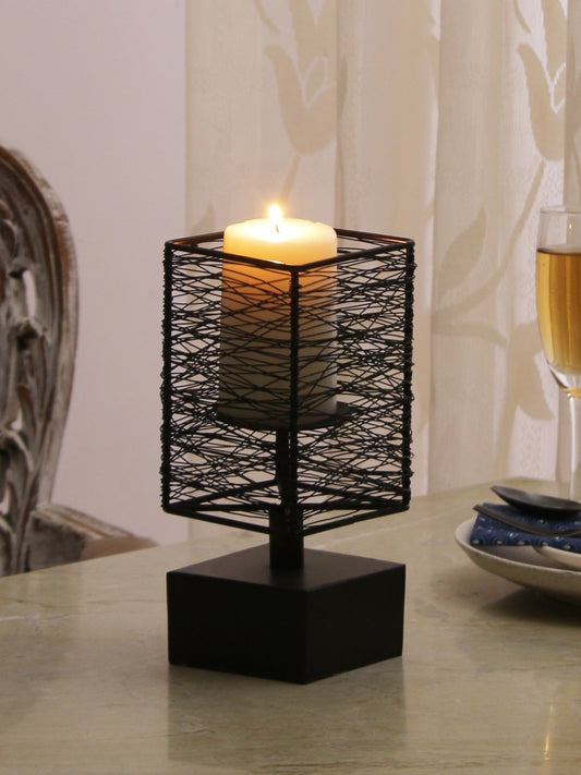 Geo Square wire candle stand