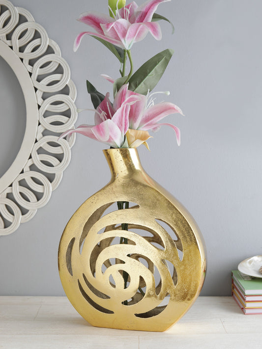 Penelope Gold Flower Vase