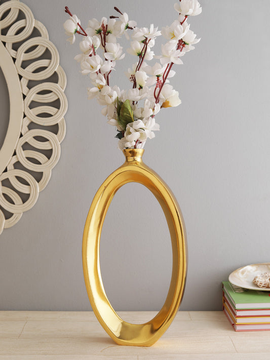 Sharron Gold Flower Vase