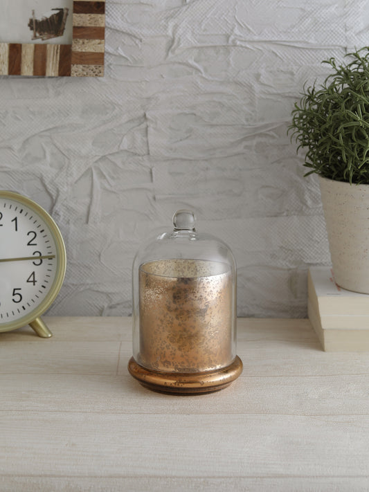Metallic Copper Bell Jar Candle