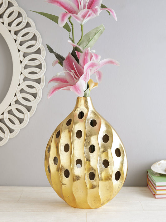 Gabriel Gold Flower Vase