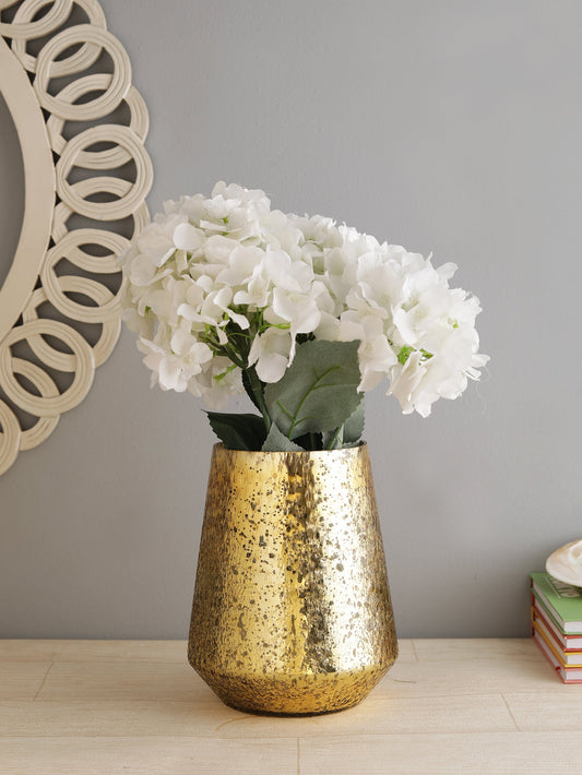 Crystal Gold Glass Vase