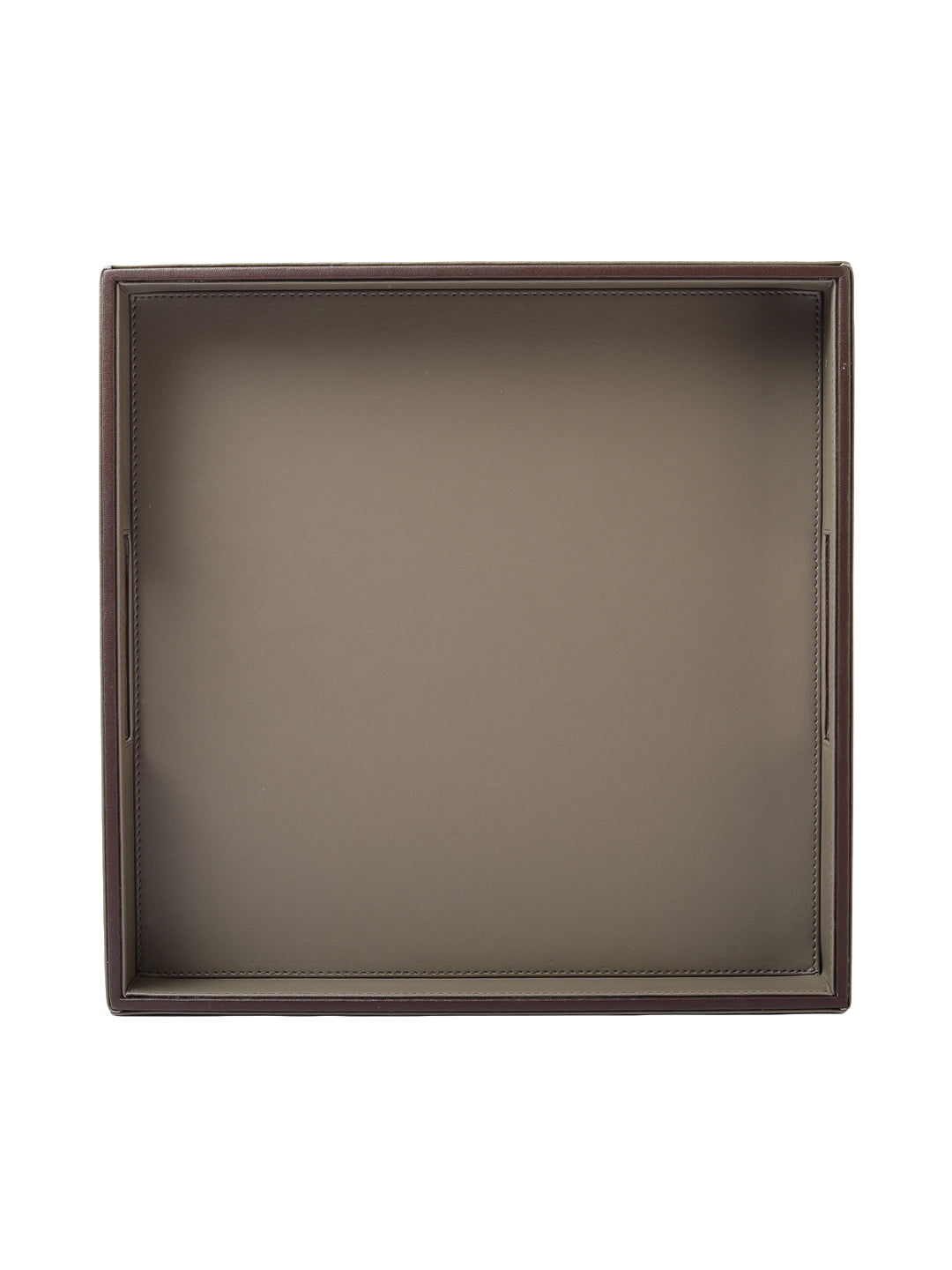 Dove Beige & Brown Leatherite tray