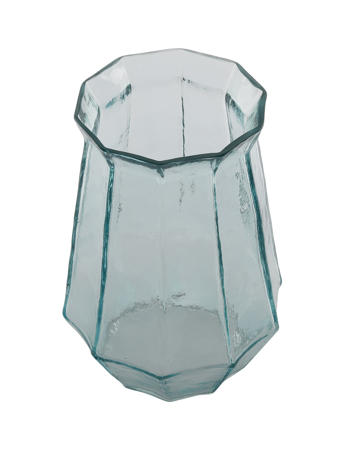Sapphire Blue Glass Vase