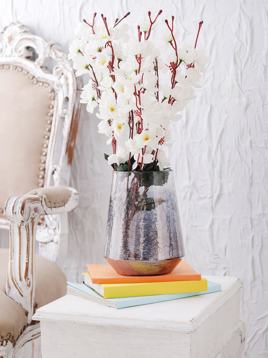 Indigo Glass Vase