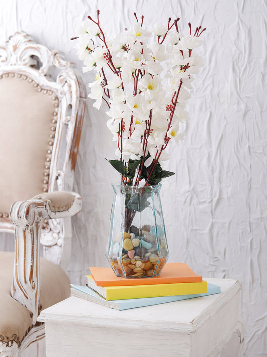 Sapphire Blue Glass Vase