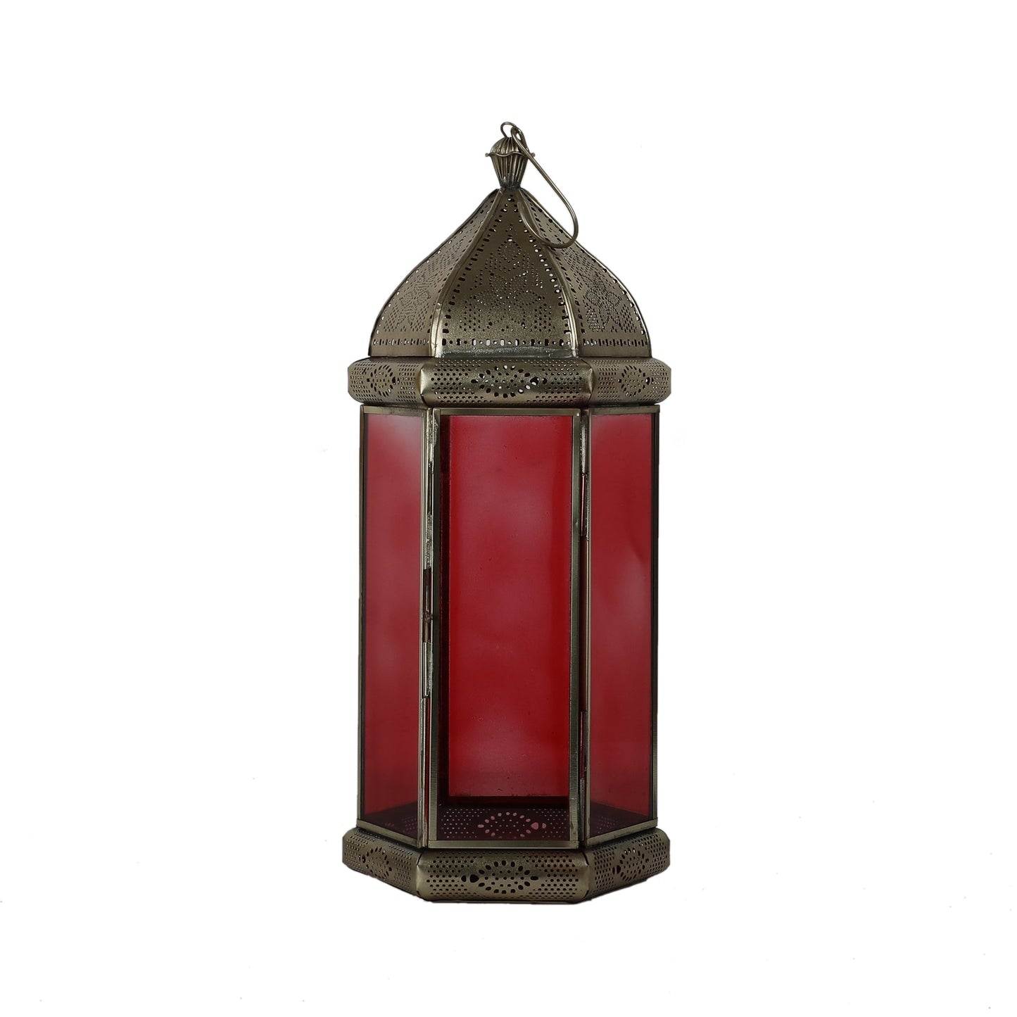 Peroza Antique Brass Lantern
