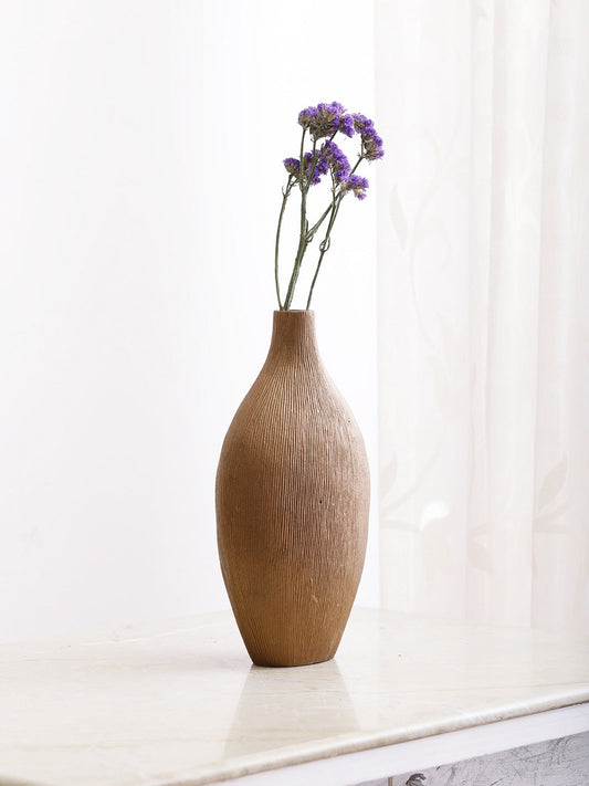 Gold Lining Decorative Metal Vase