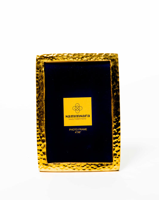 Gabriel Gold Hammered Photo Frame