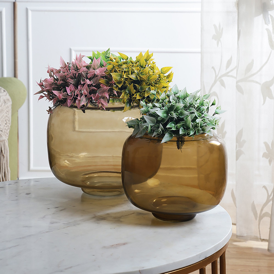 Hailey Gold Lustre Vases Set of 2