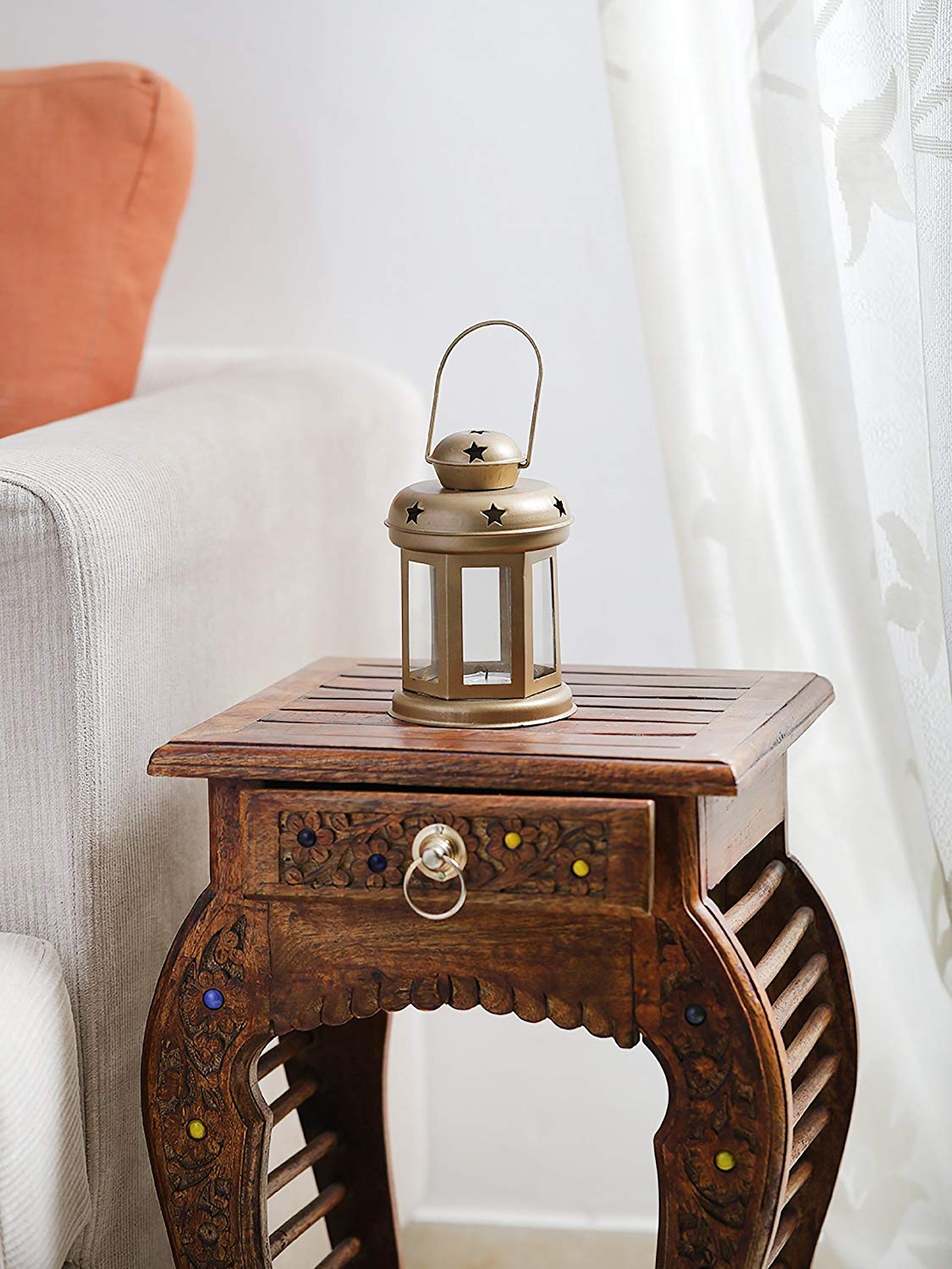 Gold Hanging Lantern