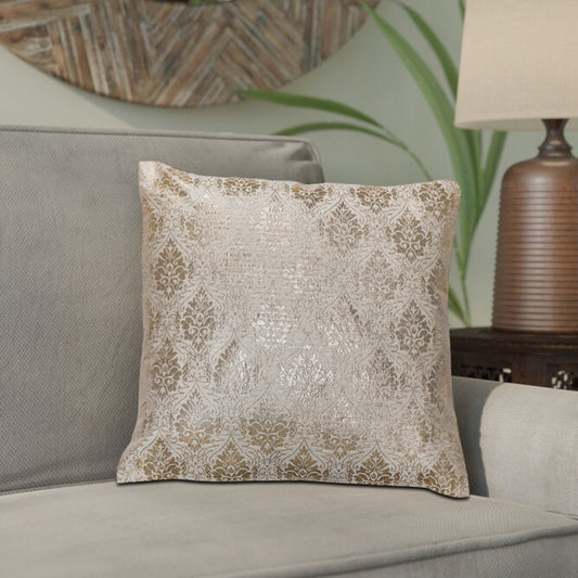 Vina Beige & Gold Cushion