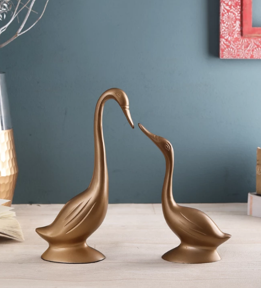 Daffy Mini Swan Gold set of 2