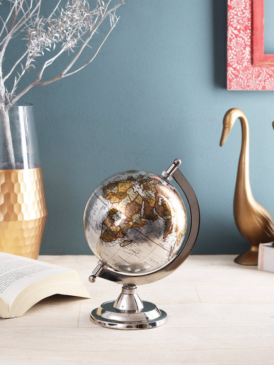 Drake Metallic Silver Globe