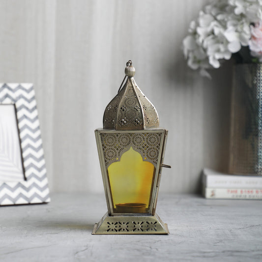Mila Antique Brass Lantern