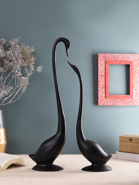 Black Daffy Swan set of 2
