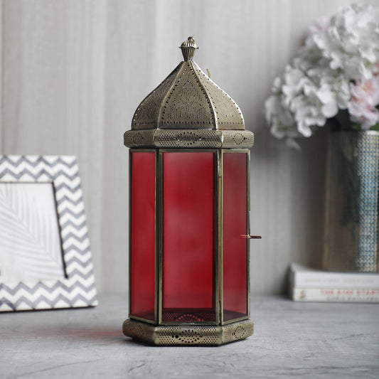 Peroza Antique Brass Lantern
