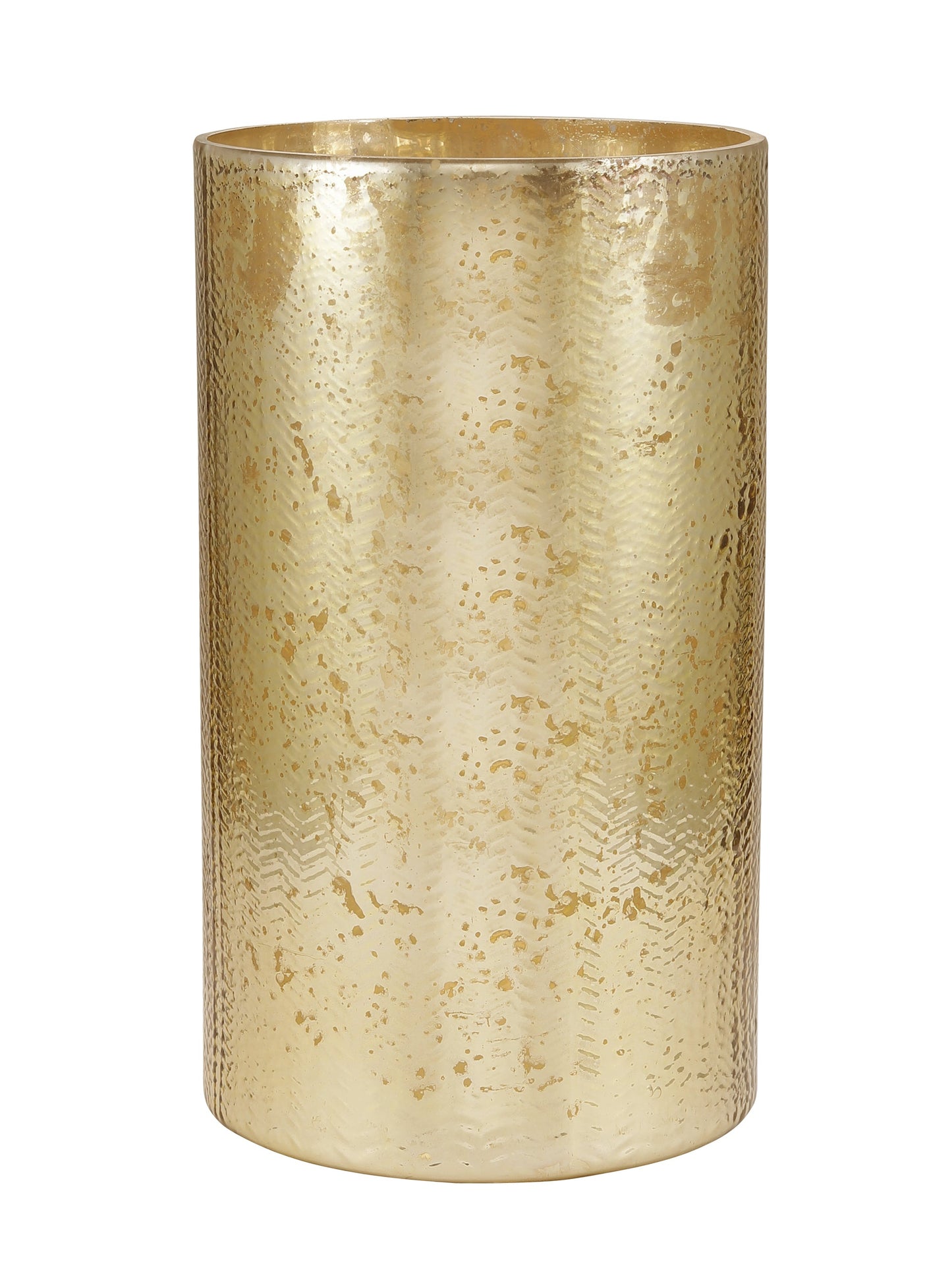 April Gold Glass Flower Vase