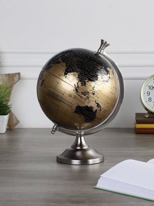 Stockholm Laminated Gold Globe