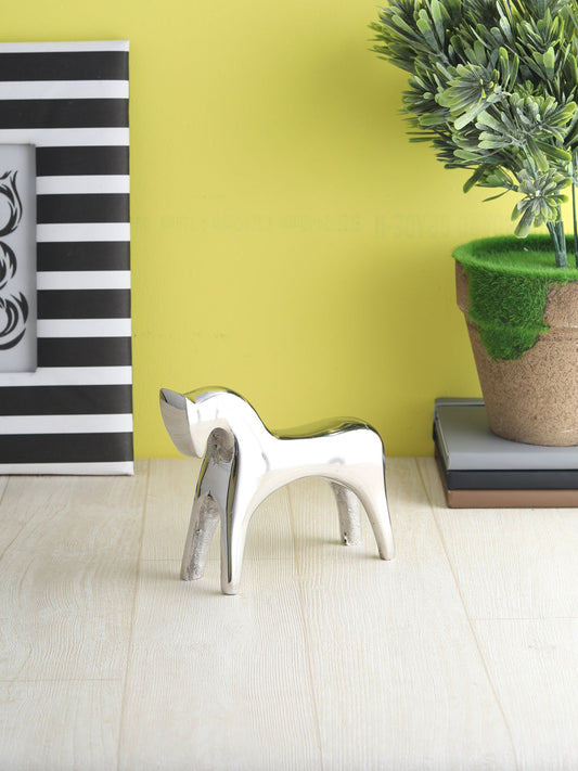 Geometric Horse Sculpture nickel