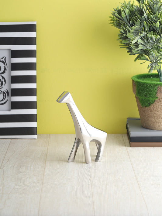 Geometric Giraffe Sculpture nickel