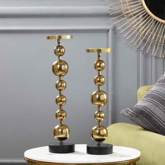 Oslo Gold Candleholders Set of 2