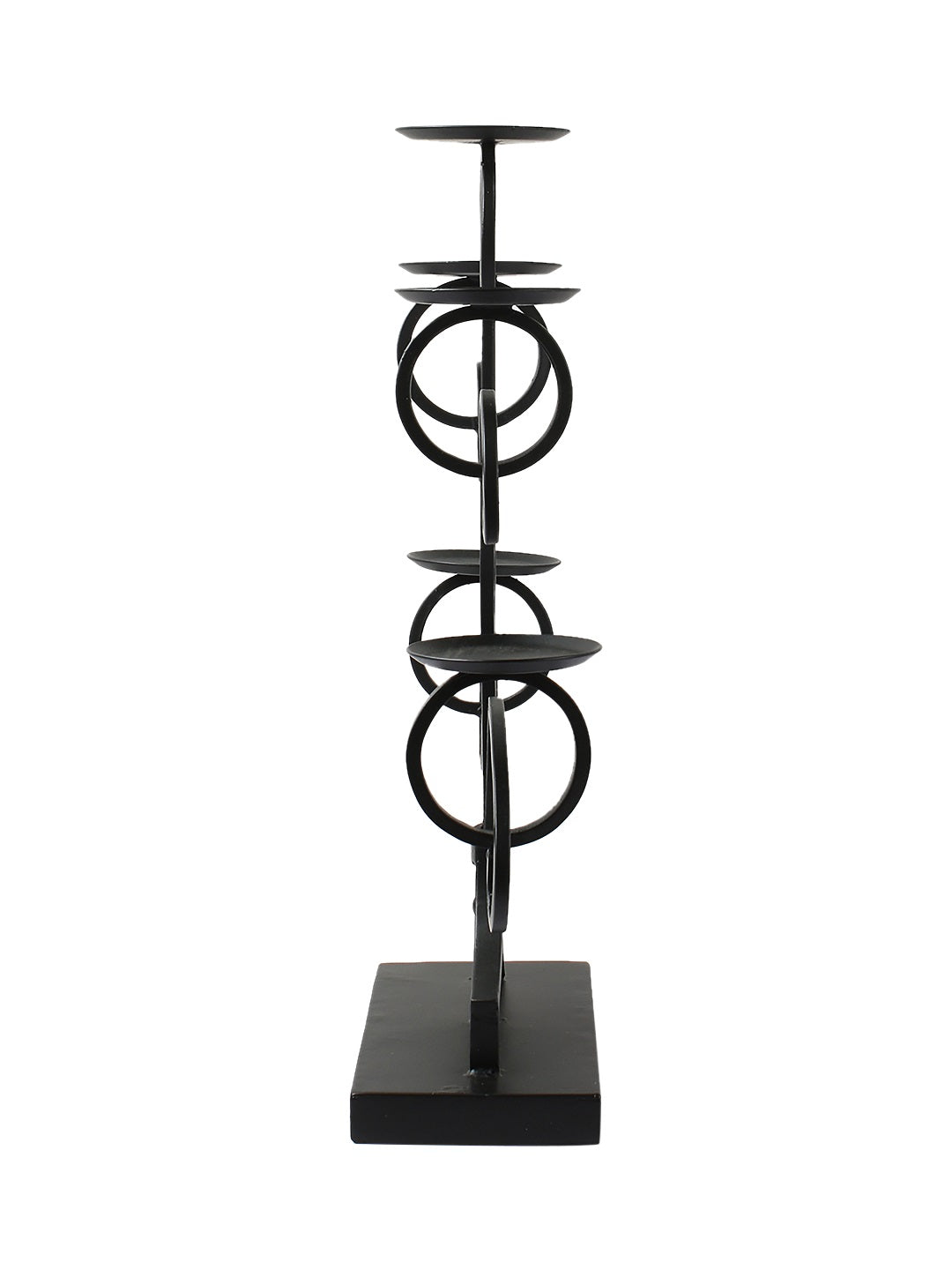 George Black Iron 5 Pillar Candle holder