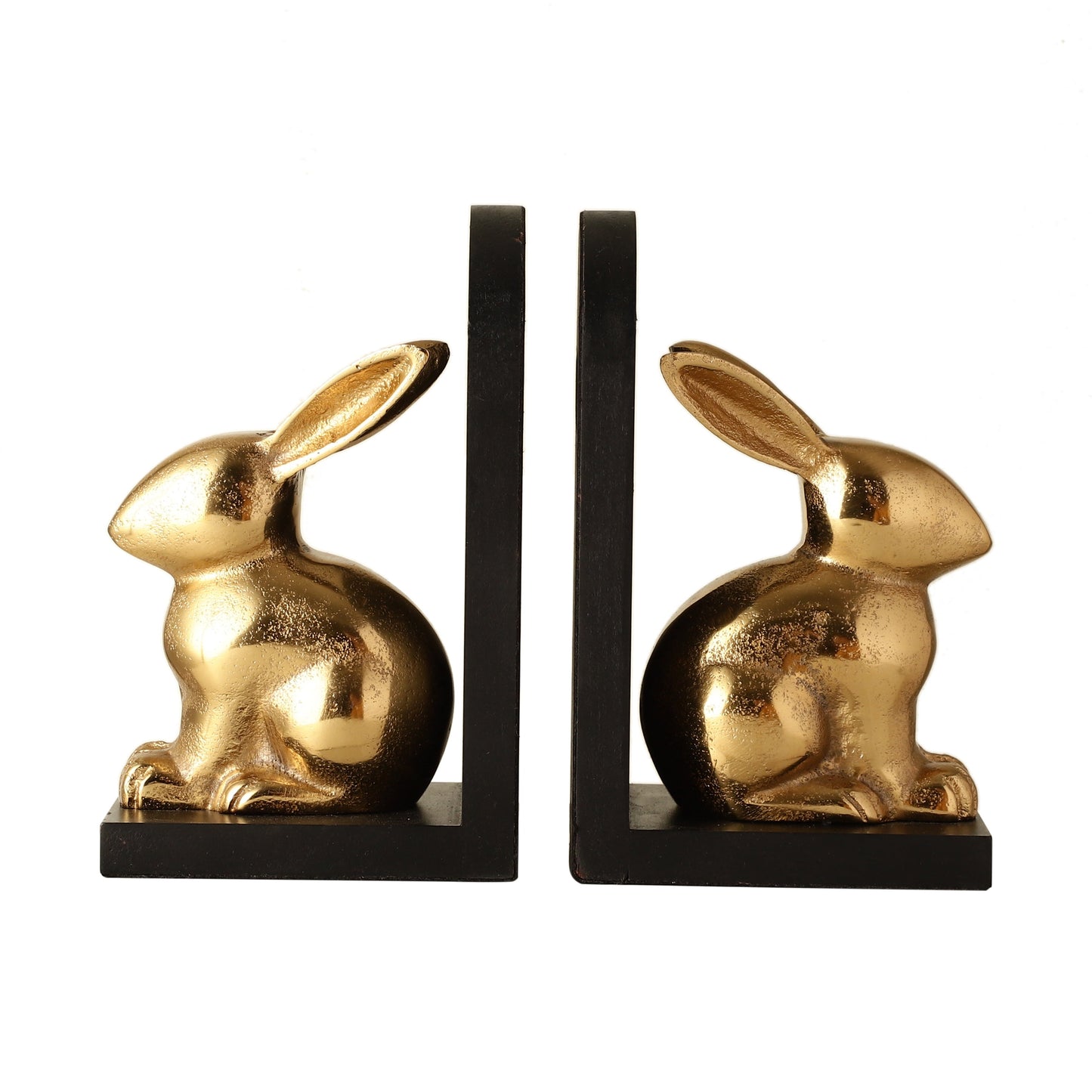 Harold Gold Rabbit Bookend set of 2