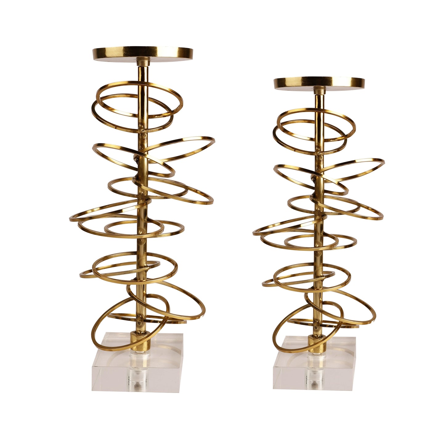 Adria Gold Candleholder Set of 2