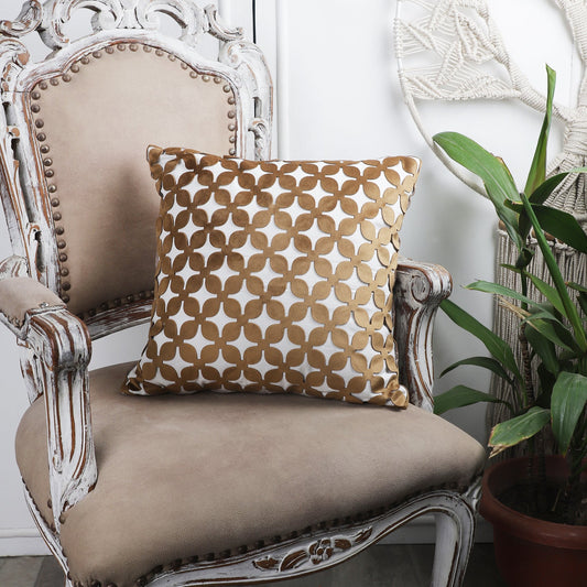 Inara Gold Laser Cut Cushion