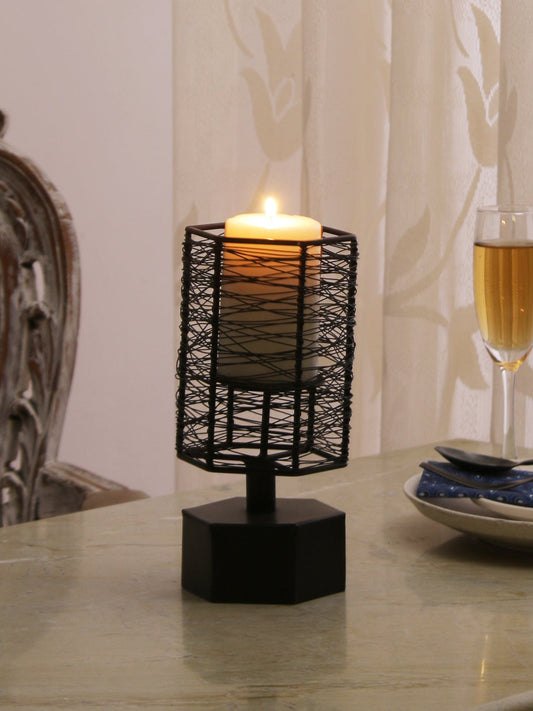 Geo Hexa wire candlestand